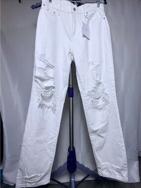 Pistola White Distressed Relaxed Women’s Jeans